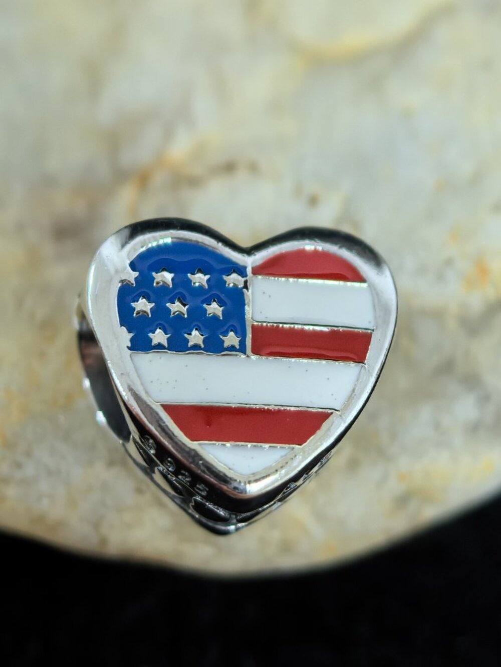 Pandora USA Exclusive Travel Heart Charm Pendant, S925 Silver Jewelry (Women's)